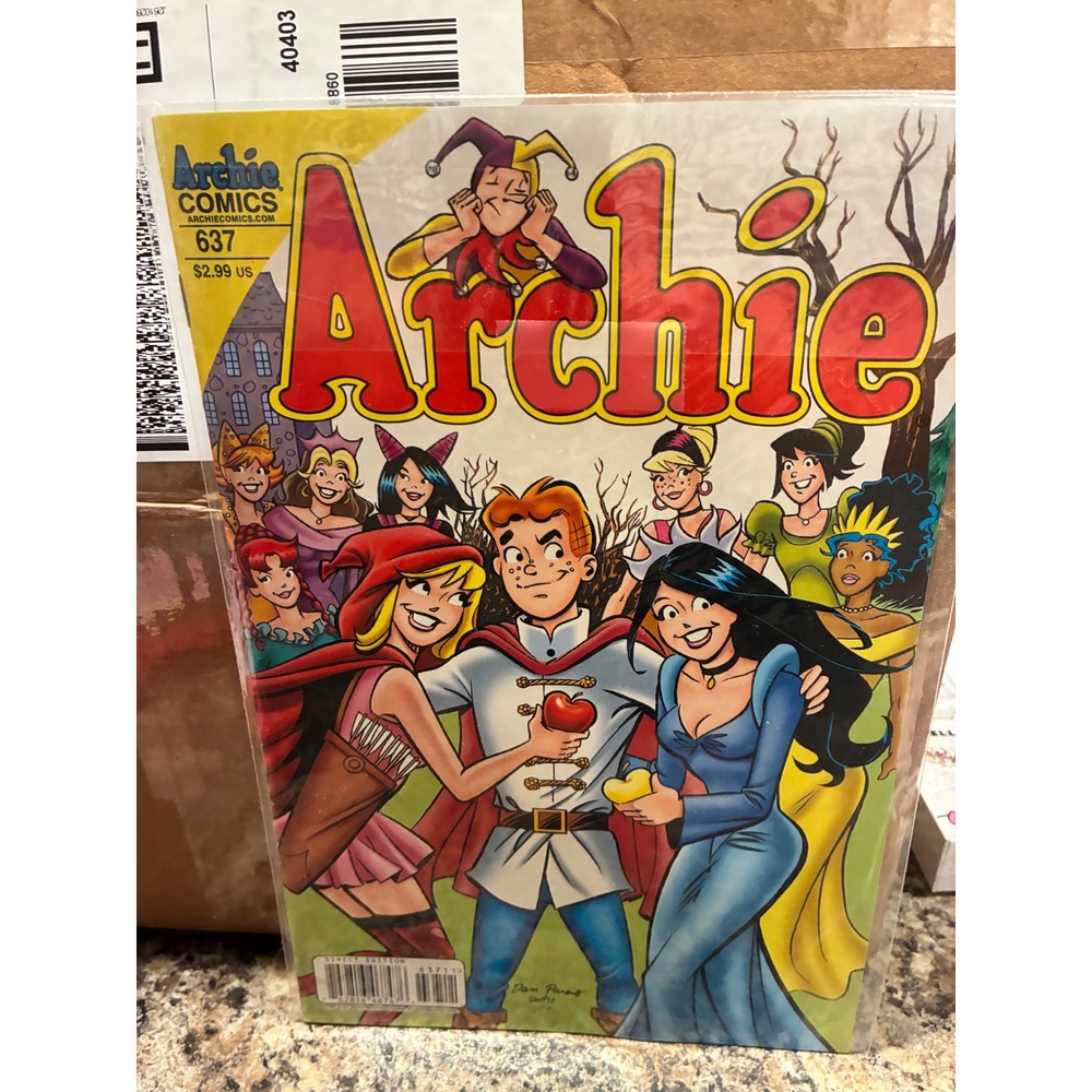 Archie Comics 637 Dan Parent Cover Archie Andrews Betty Veronica 2012 Direct Ed
